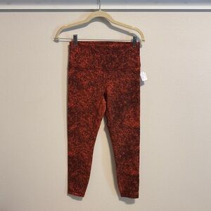 Lululemon Athletica Red Patterned Leggings